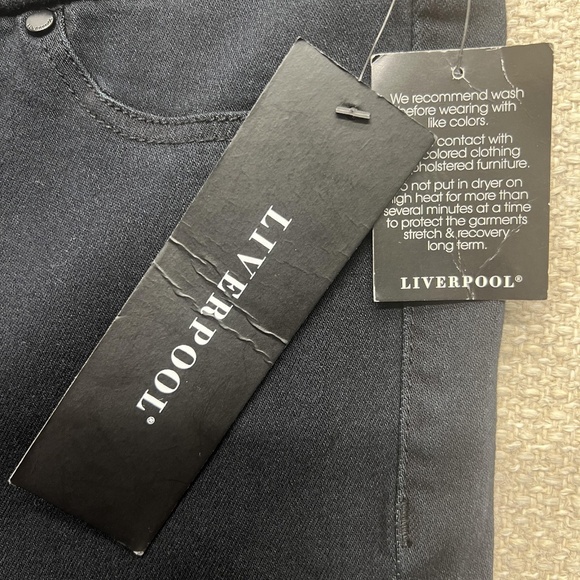 Liverpool Jeans Womens 6/28 Black The Skinny Pull On Stretch The Denim Legging - Picture 6 of 9